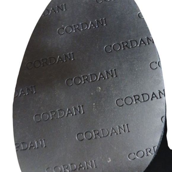 Cordani Black Suede Mule Heels Women's size 7 - Picture 10 of 12